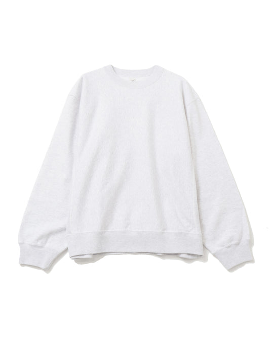 Soft&Hard Sweat Crew-neck P/O HeatherWhite