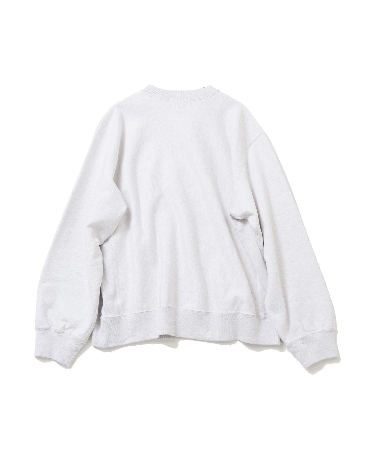 Soft&Hard Sweat Crew-neck P/O HeatherWhite