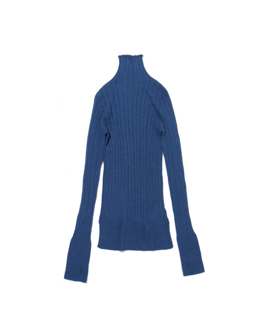 royal baby alpaca random ribbed-knit high-neck P/O