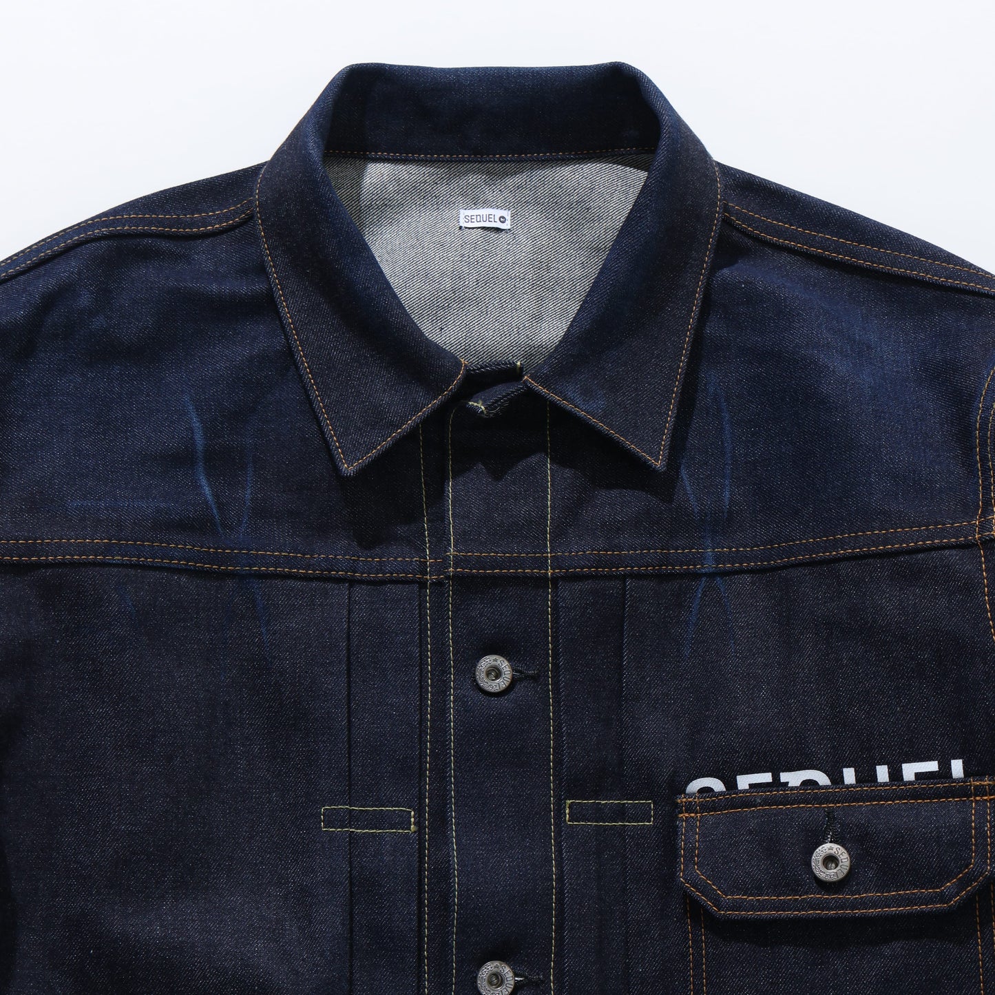 "FRAGMENT × SEQUEL" RIGID SOLID BODY DENIM JACKET