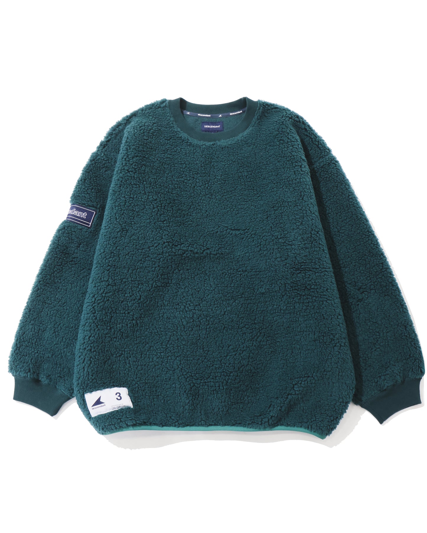 HORIZON FLEECE CREW NECK  GREEN