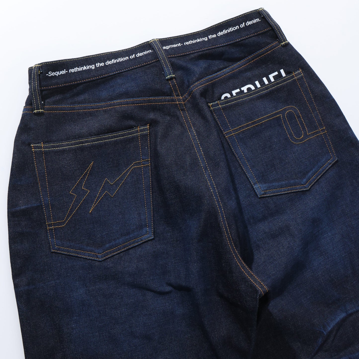 "FRAGMENT × SEQUEL" RIGID SOLID BODY DENIM PANTS (TYPE-XF)