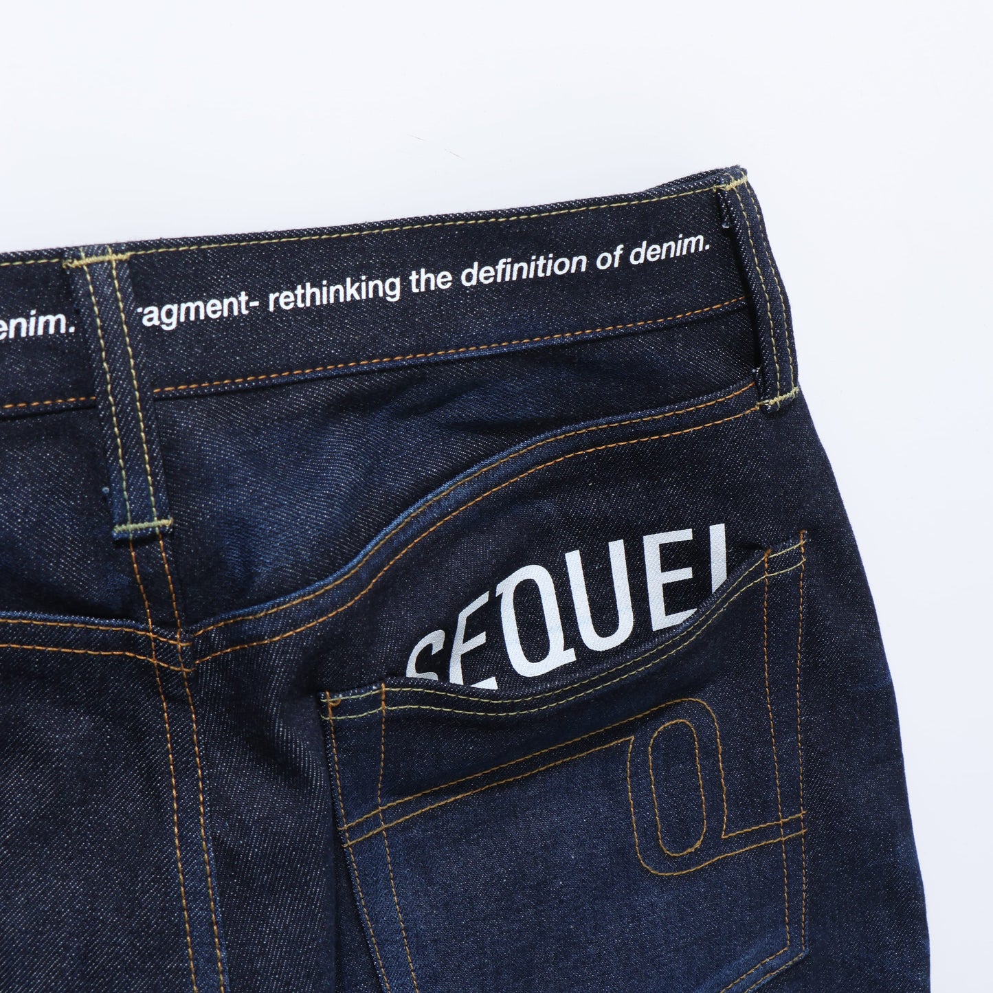 "FRAGMENT × SEQUEL" RIGID SOLID BODY DENIM PANTS (TYPE-XF)