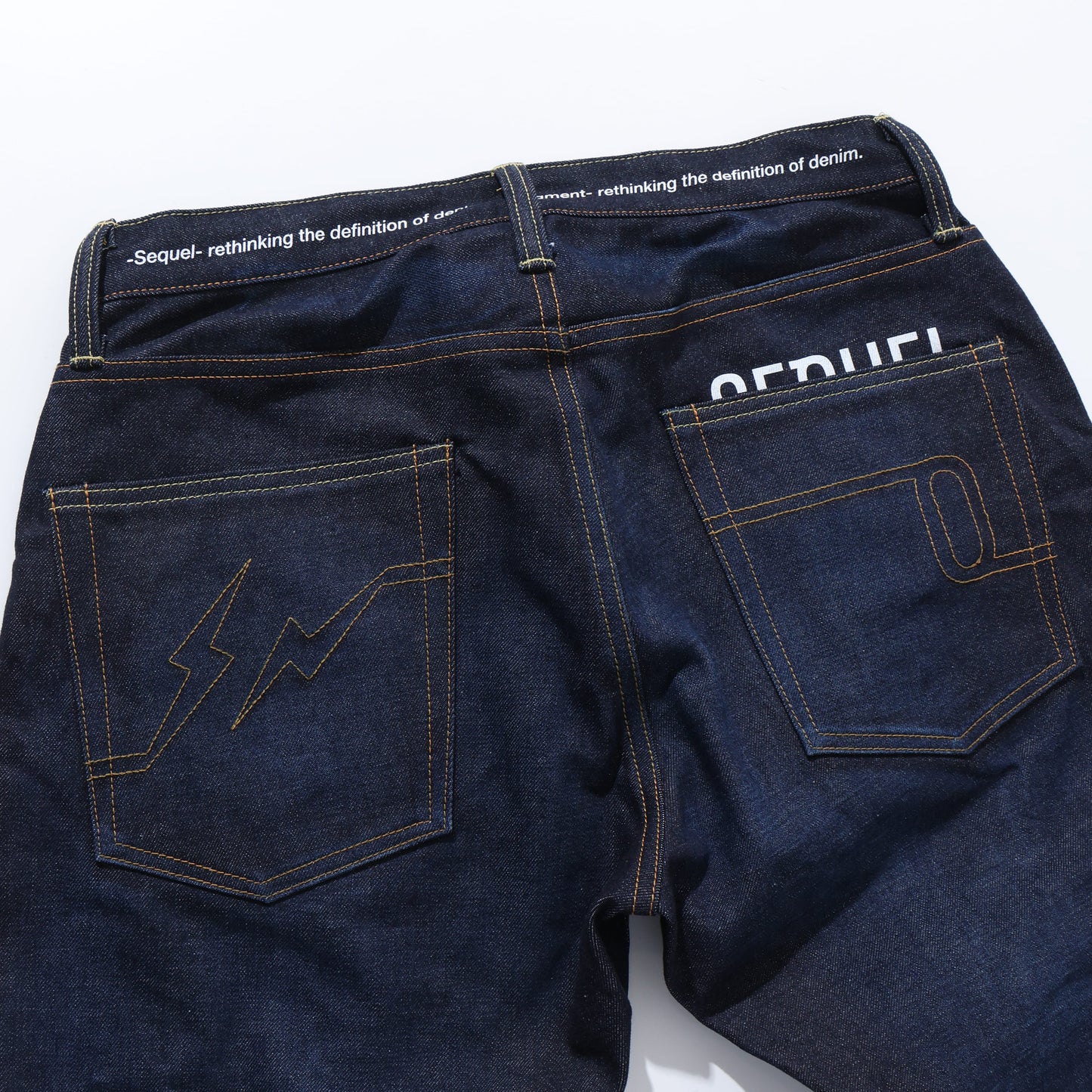 "FRAGMENT × SEQUEL" RIGID SOLID BODY DENIM PANTS