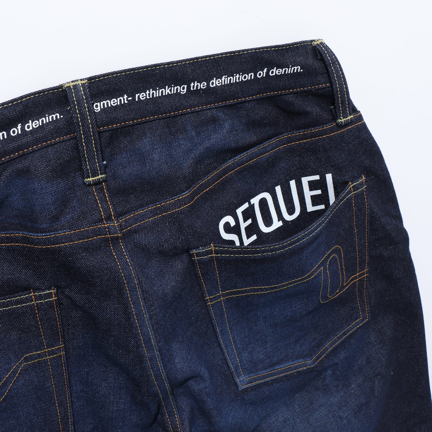 "FRAGMENT × SEQUEL" RIGID SOLID BODY DENIM PANTS