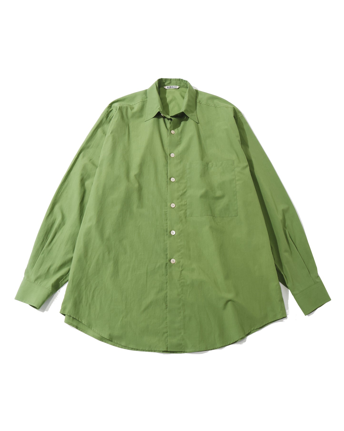 SUPER FINE COTTON LAWN SHIRT DUSTY GREEN