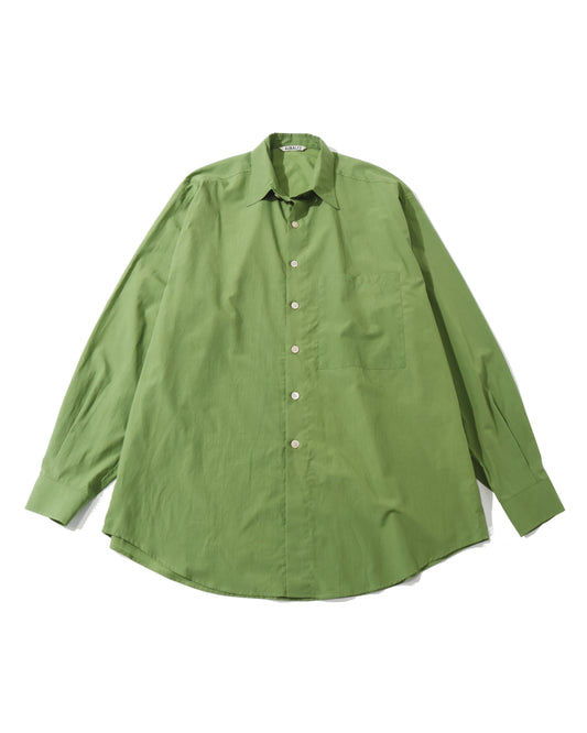 SUPER FINE COTTON LAWN SHIRT DUSTY GREEN