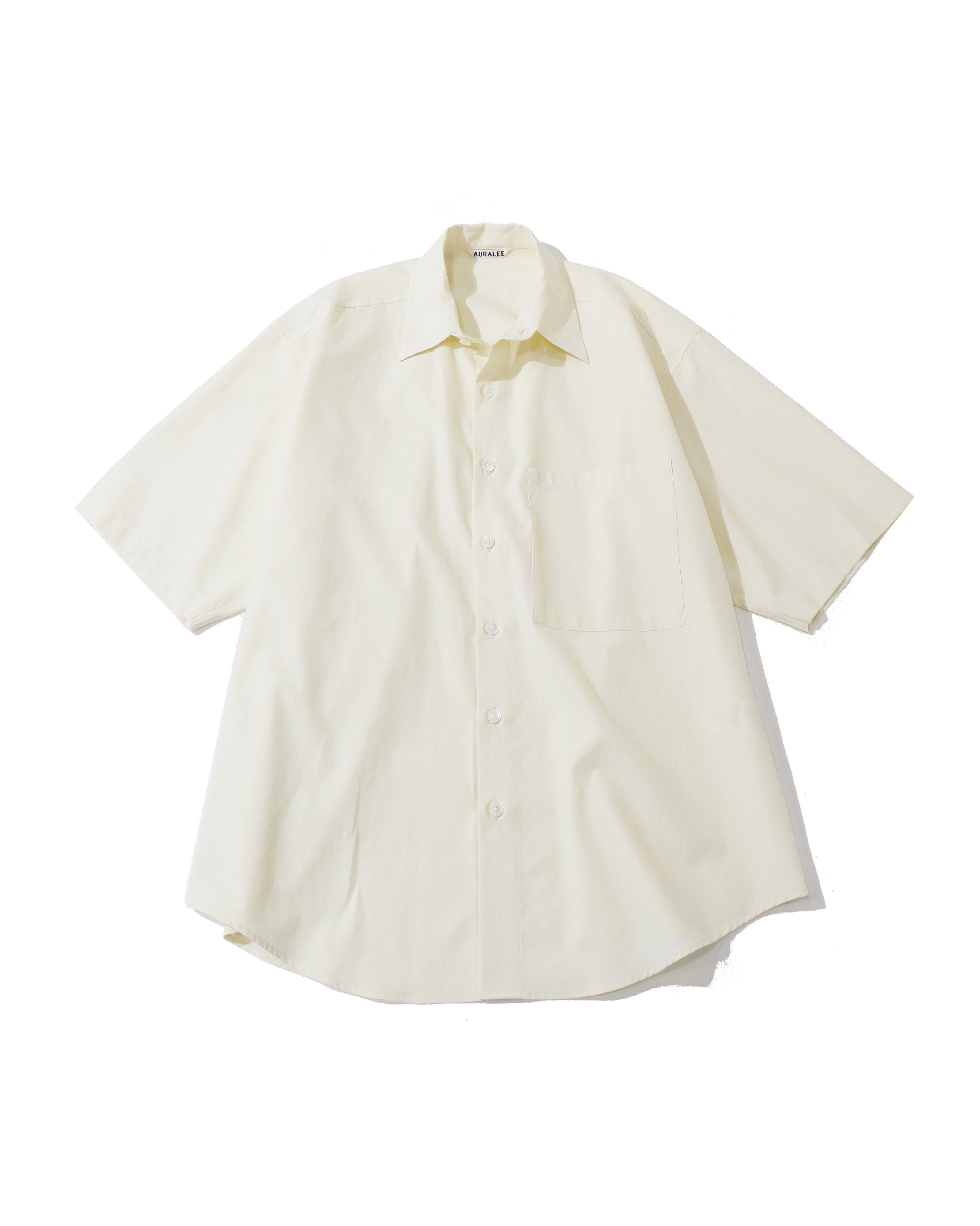WASHED FINX TWILL BIG HALF SLEEVED SHIRT VANILLA – TIME AFTER TIME