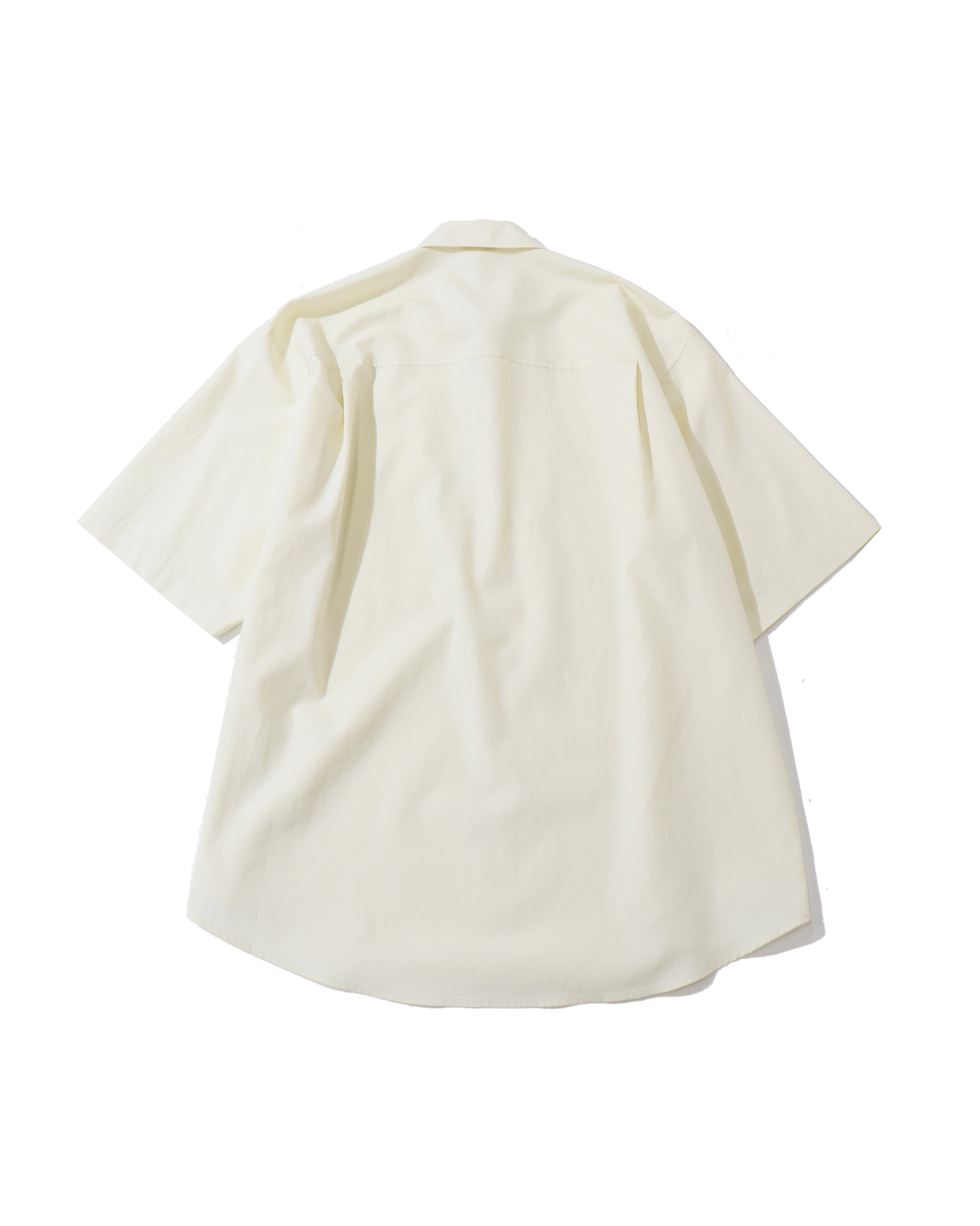 WASHED FINX TWILL BIG HALF SLEEVED SHIRT VANILLA – TIME AFTER TIME
