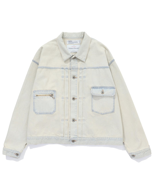 "Ice Wash" 2PKT Denim Jacket