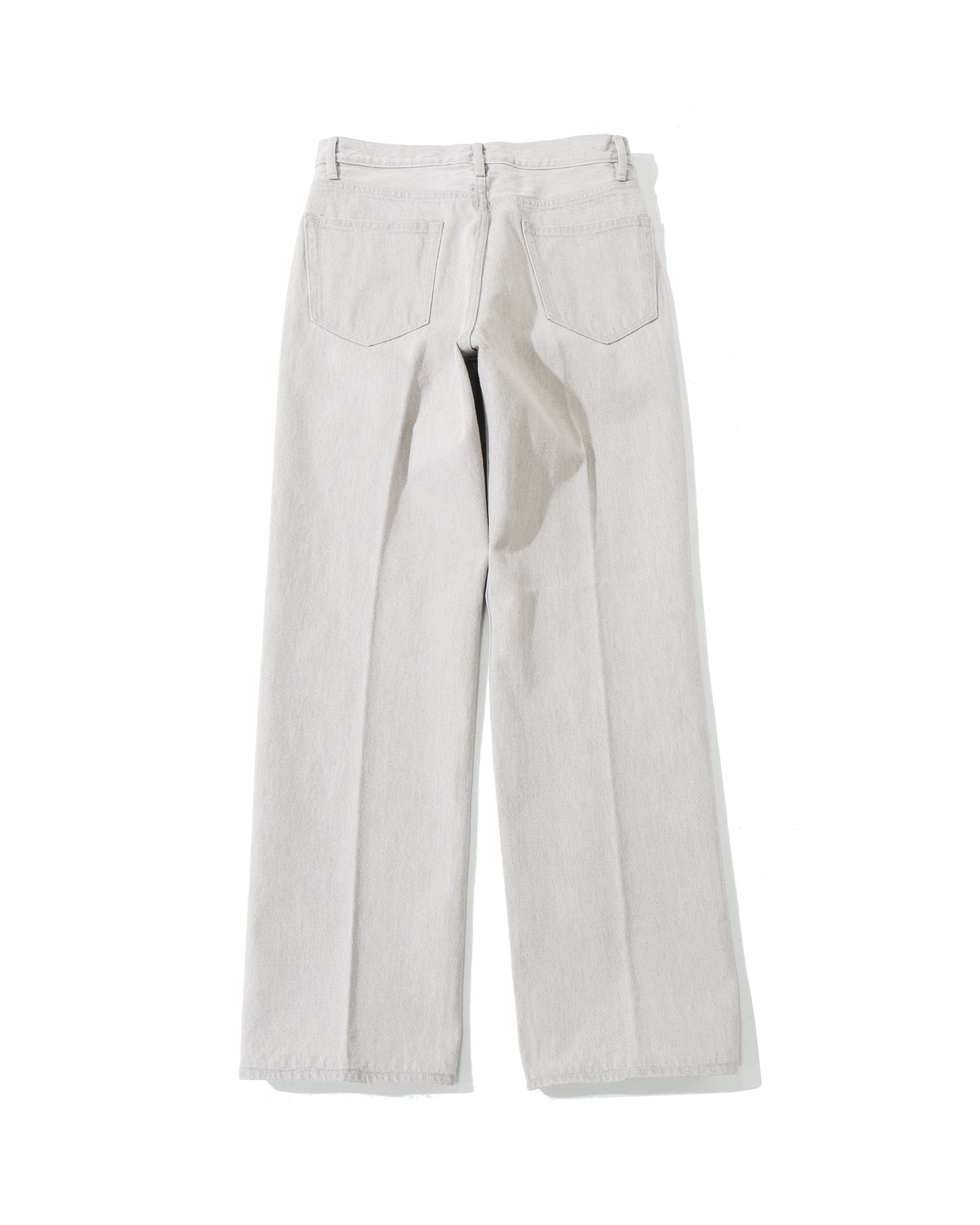 FADED HARD TWIST BROWN DENIM 5P PANTS LIGHT GRAY – TIME AFTER TIME