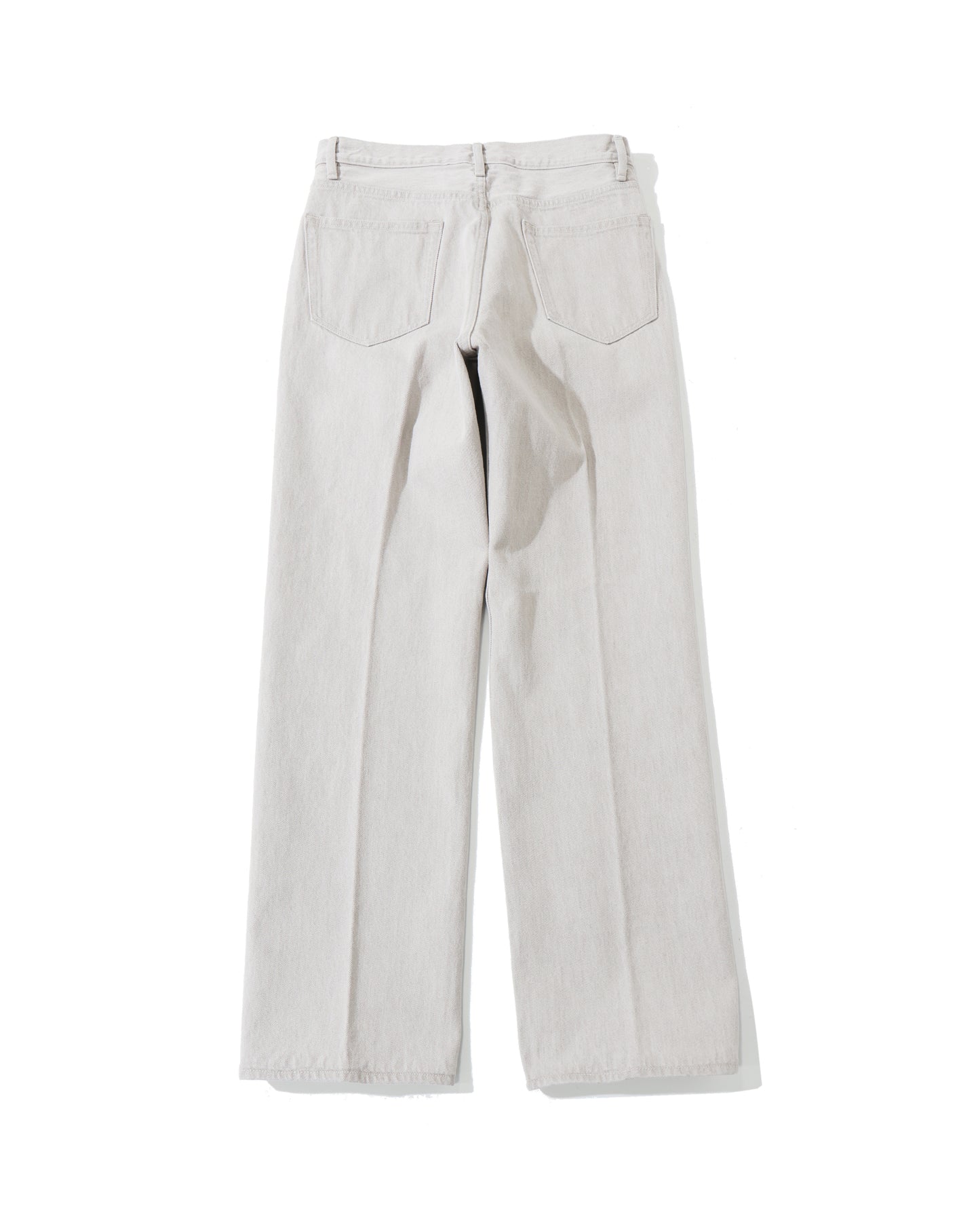 FADED HARD TWIST BROWN DENIM 5P PANTS LIGHT GRAY