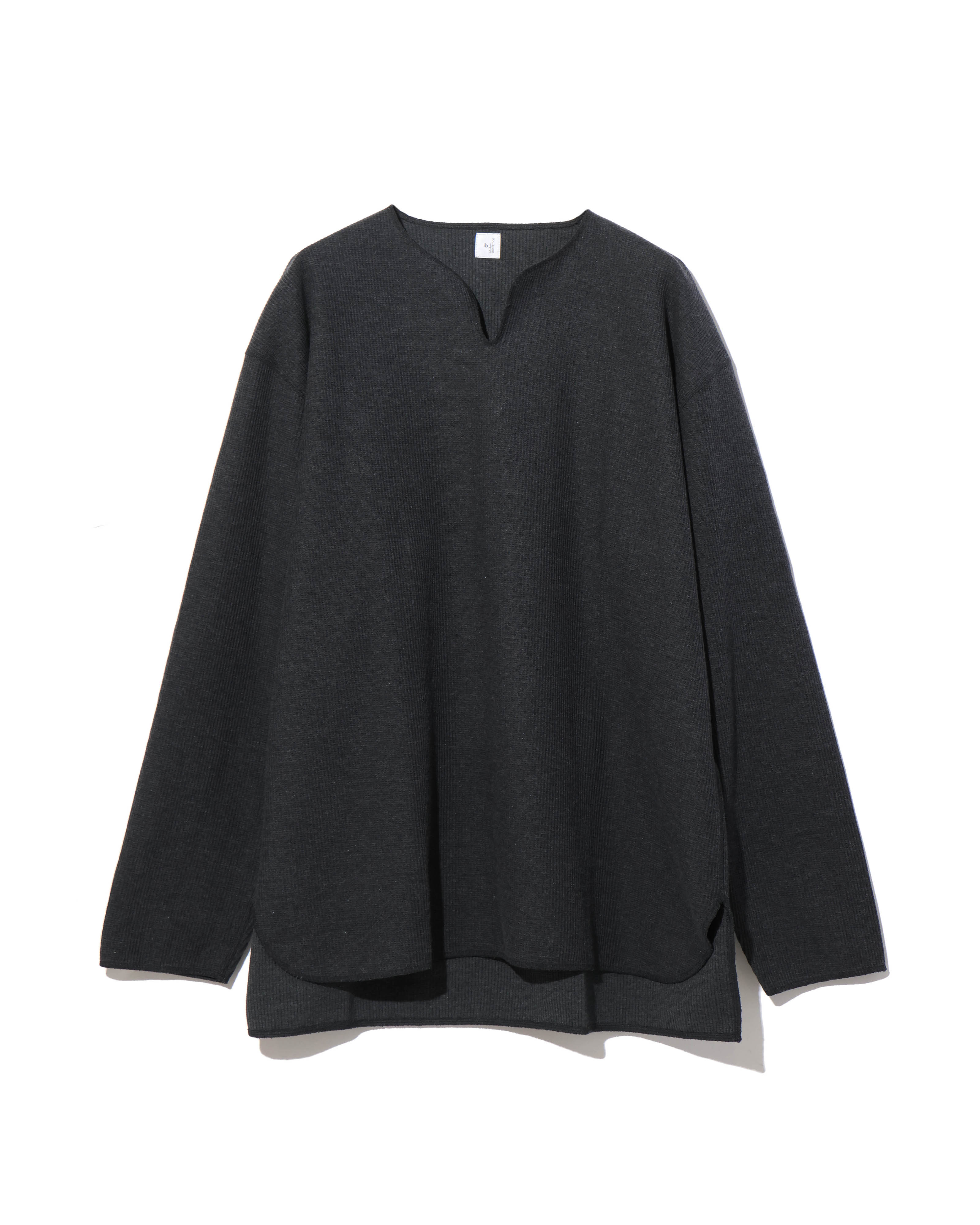 Rough&Smooth Thermal Over Neck L/S HeatherCharcoal – TIME