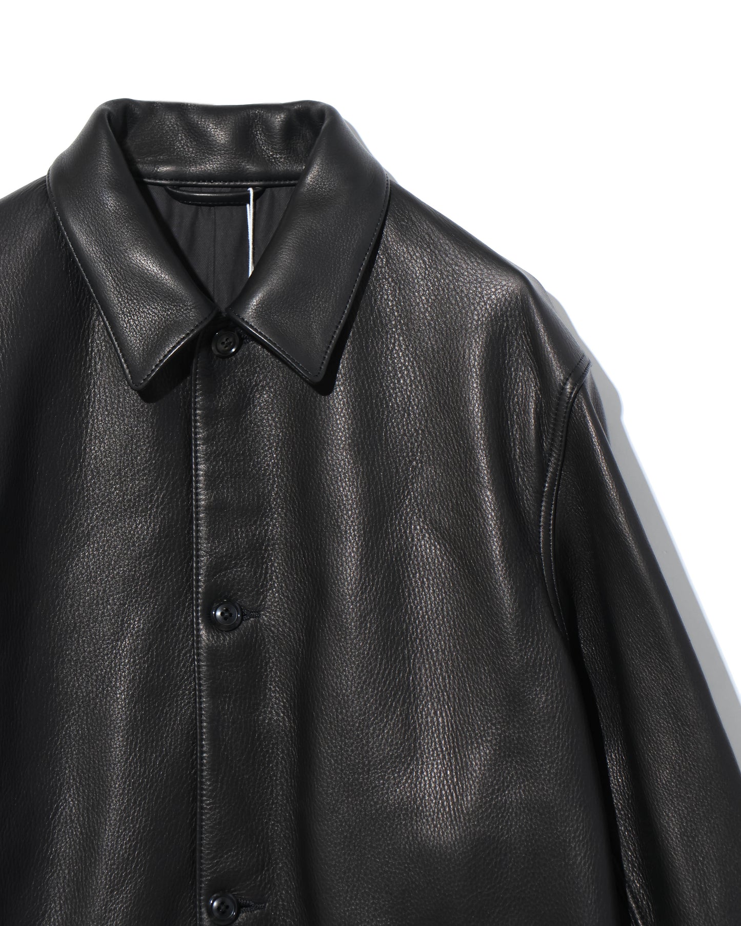 Steer Leather Coverall Black