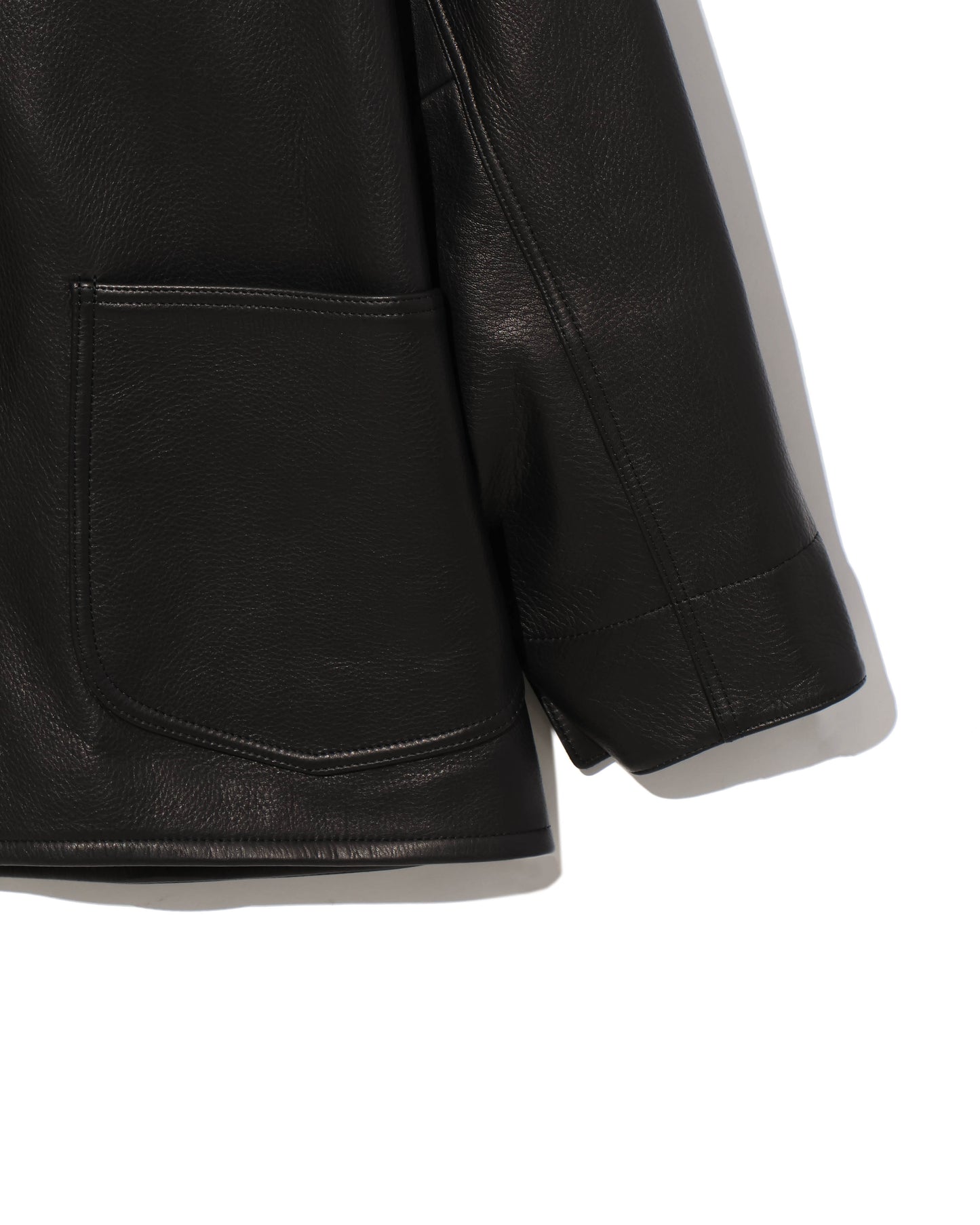 Steer Leather Coverall Black