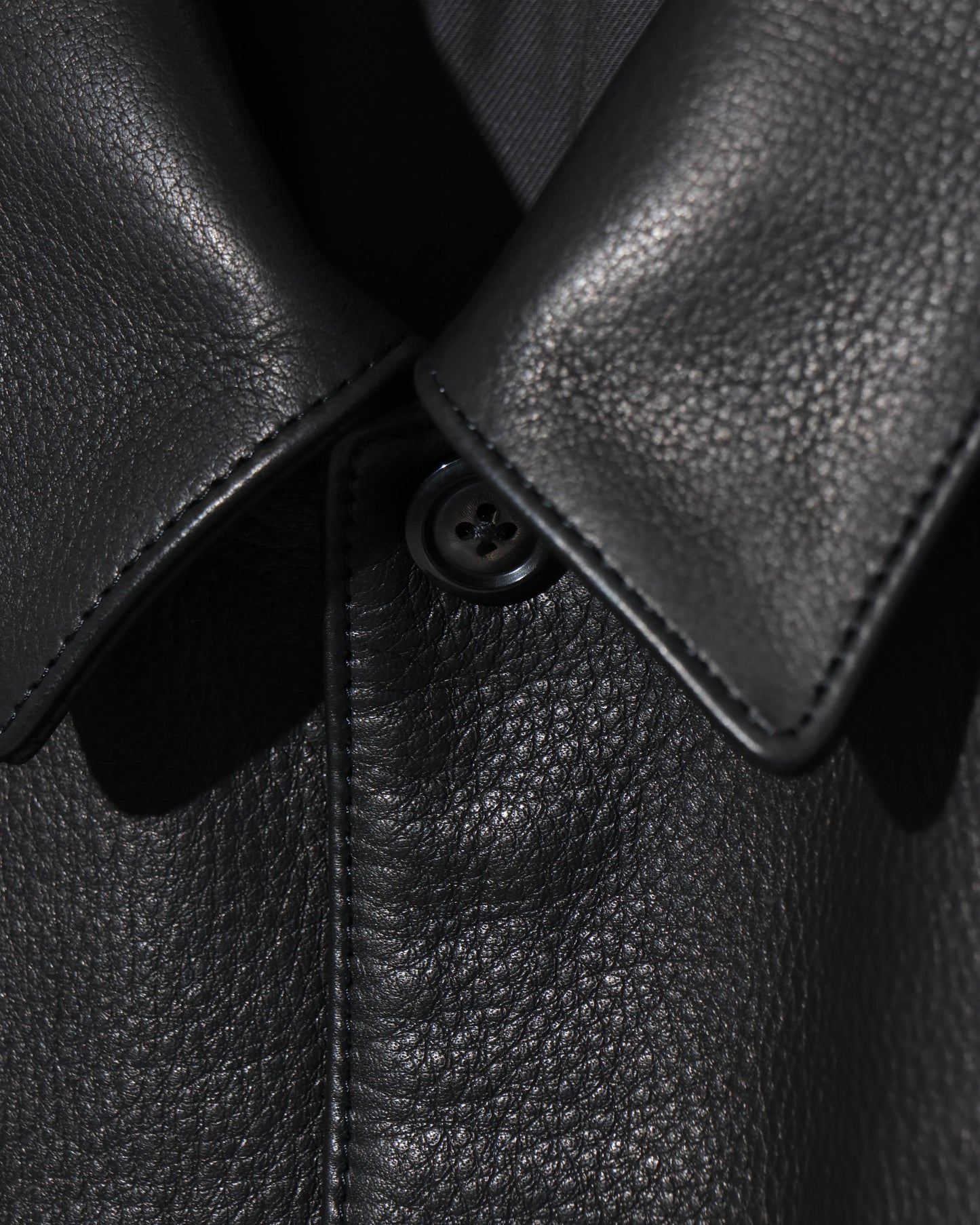 Steer Leather Coverall Black