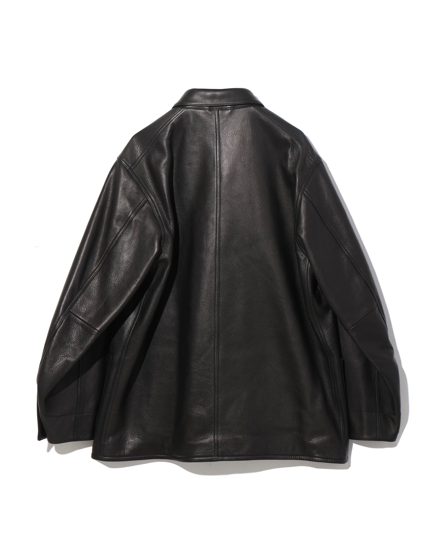 Steer Leather Coverall Black