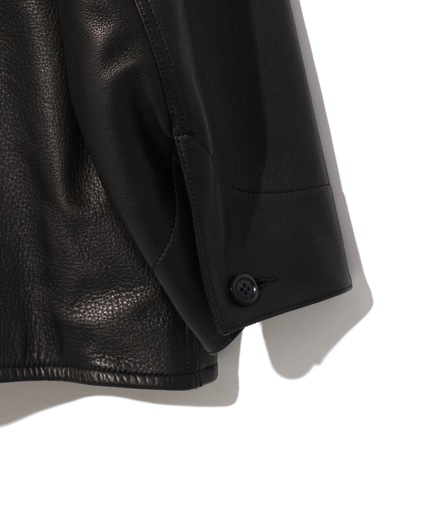 Steer Leather Coverall Black