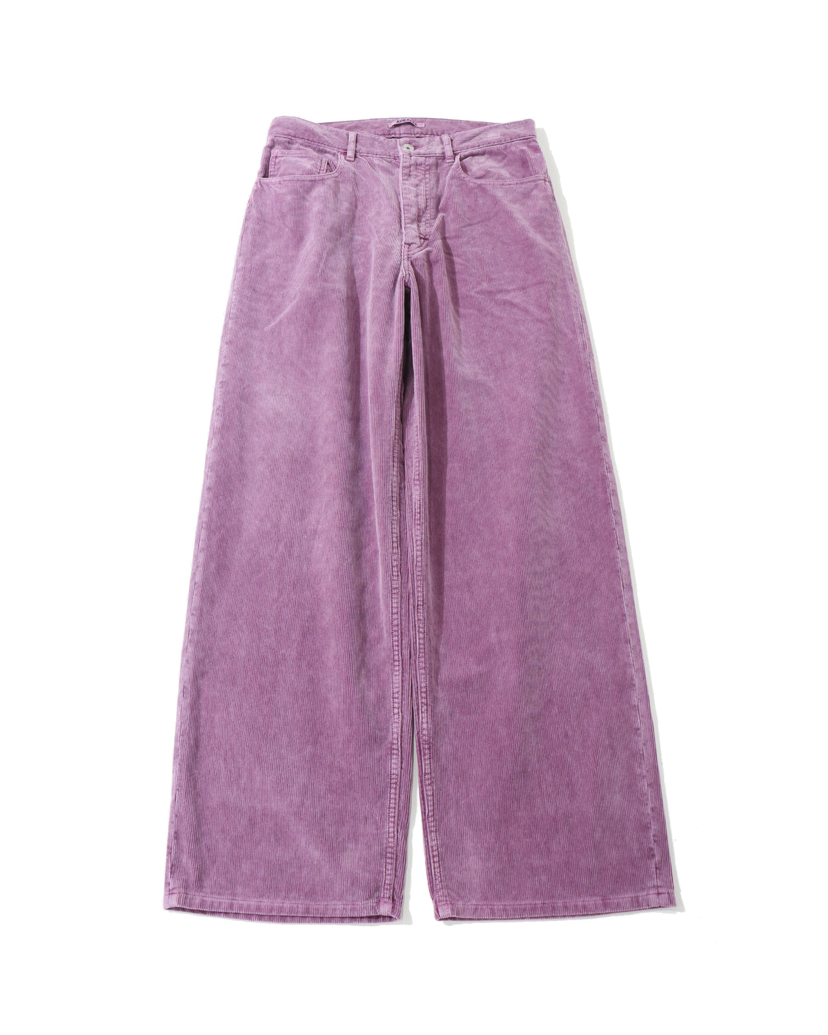GARMENT-DYED FINX CORDUROY 5P WIDE PANTS DUSTY PURPLE