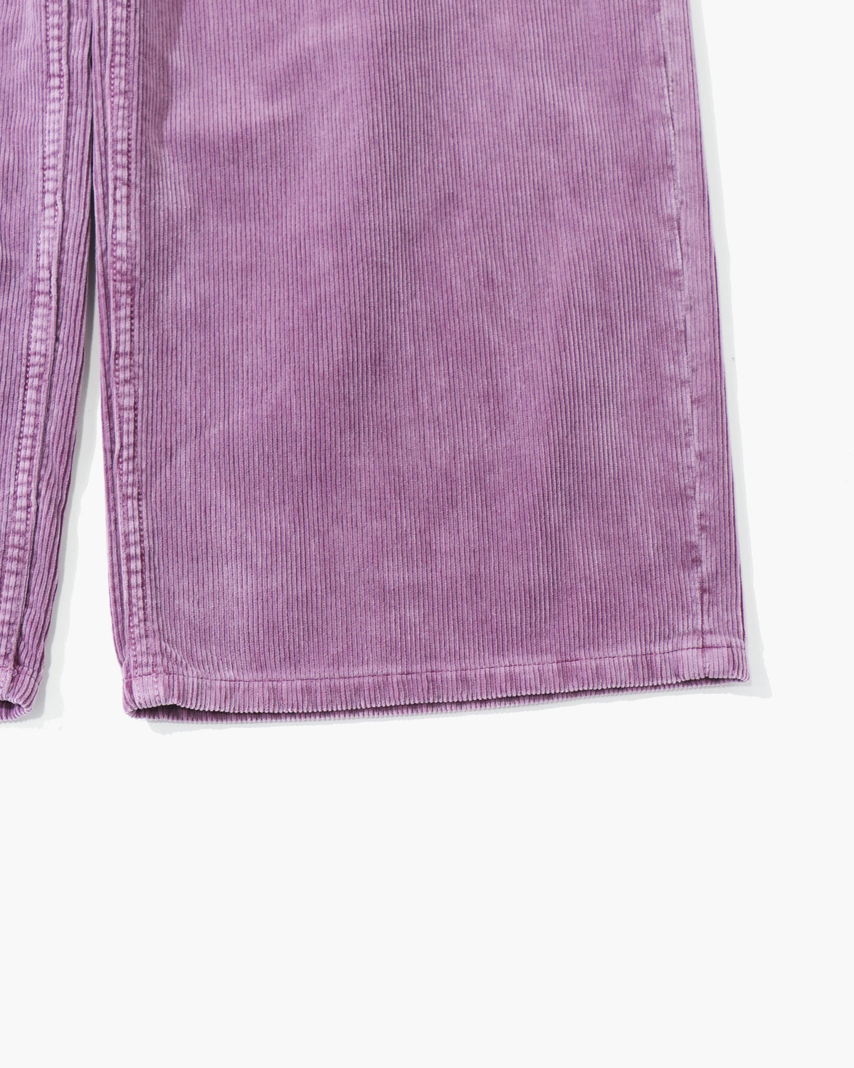 GARMENT-DYED FINX CORDUROY 5P WIDE PANTS DUSTY PURPLE