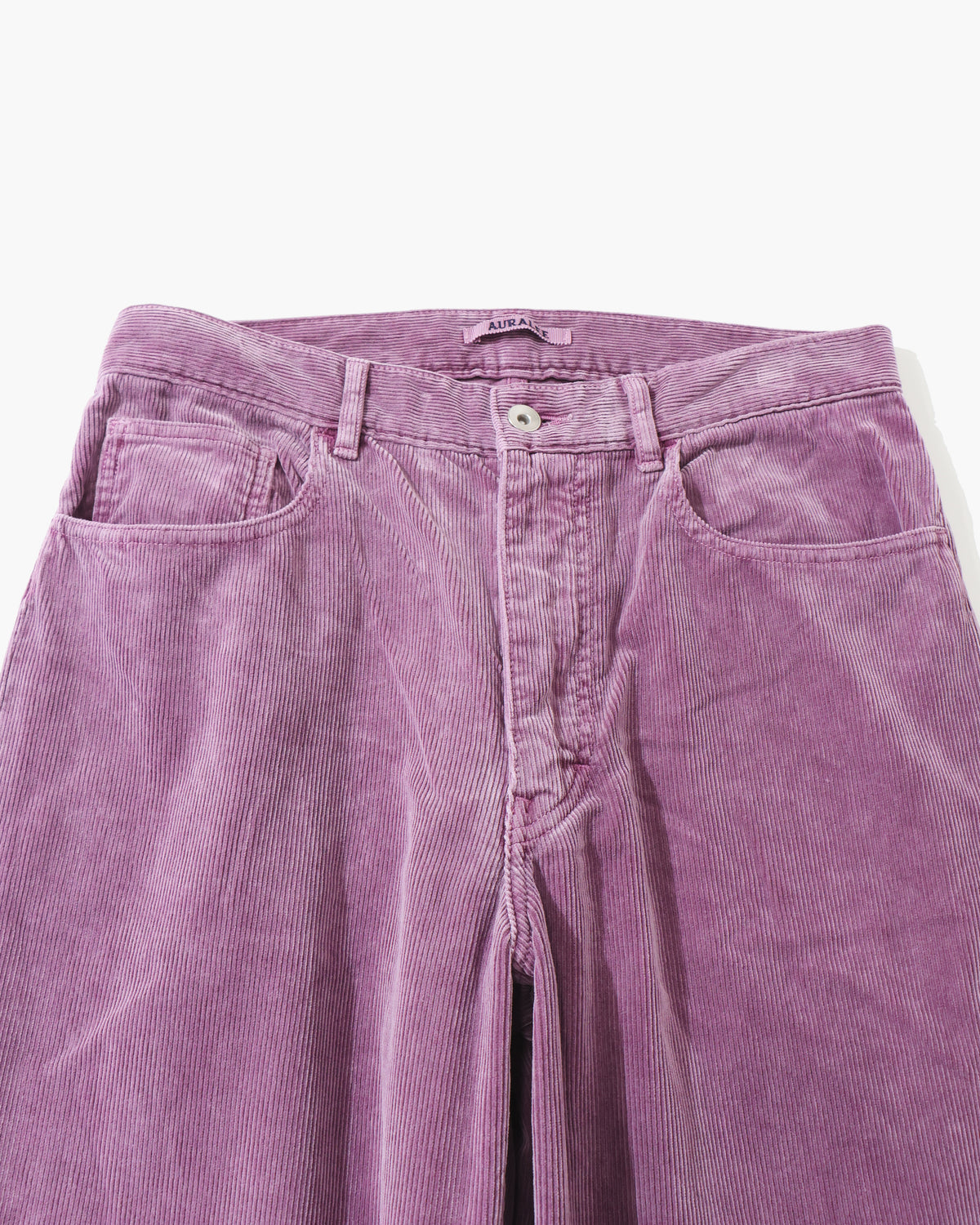 GARMENT-DYED FINX CORDUROY 5P WIDE PANTS DUSTY PURPLE