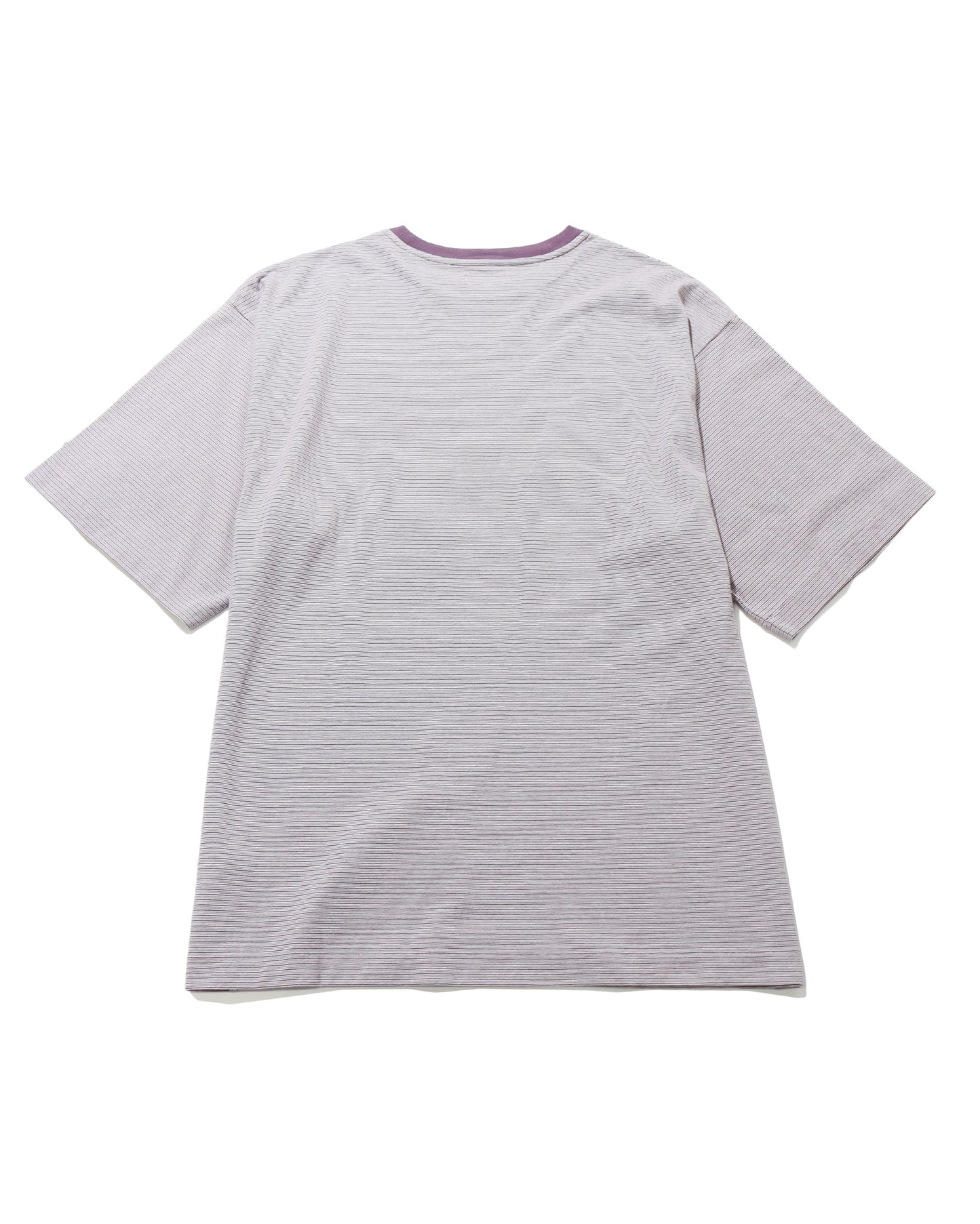 Hard Twisted Stripe Jersey Half-sleeve Tee  GREY MULTI STRPIE