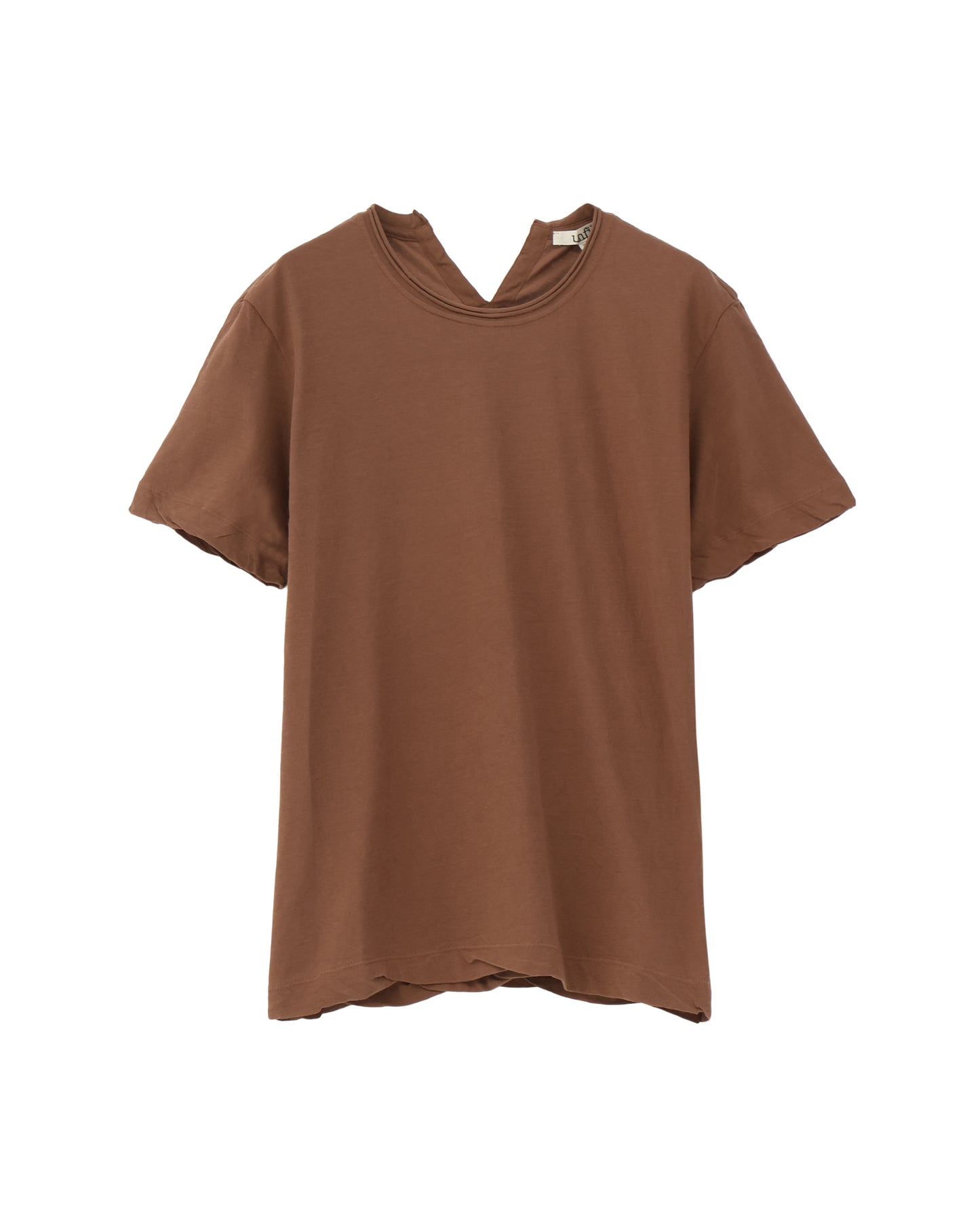 twisted cotton jersey basic-fit Tee
