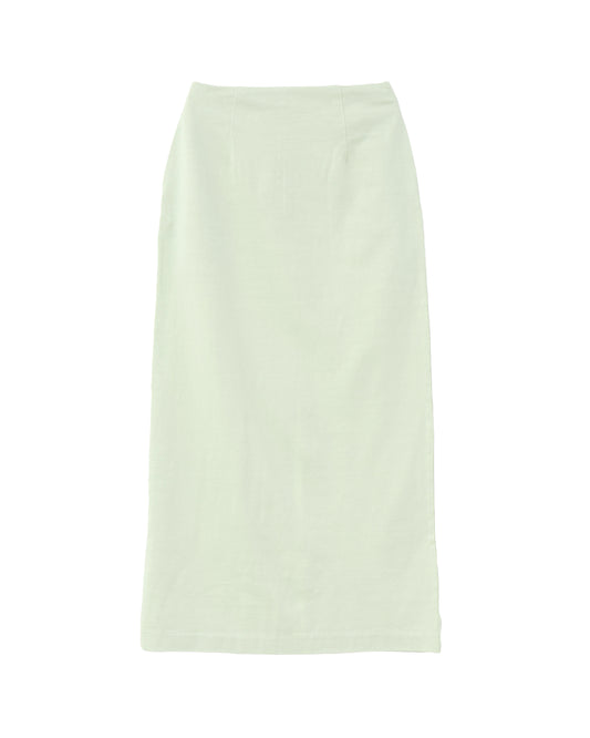 COTTON SLUB RAYON PLAITING SKIRT