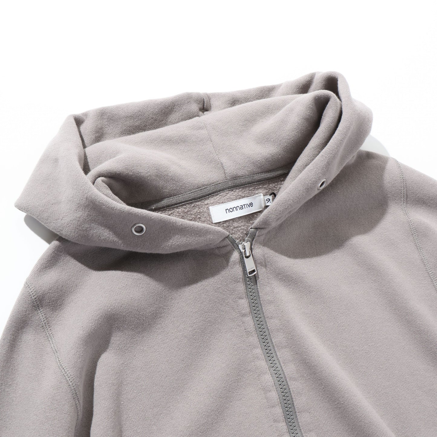 DWELLER FULL ZIP HOODY COTTON SWEAT