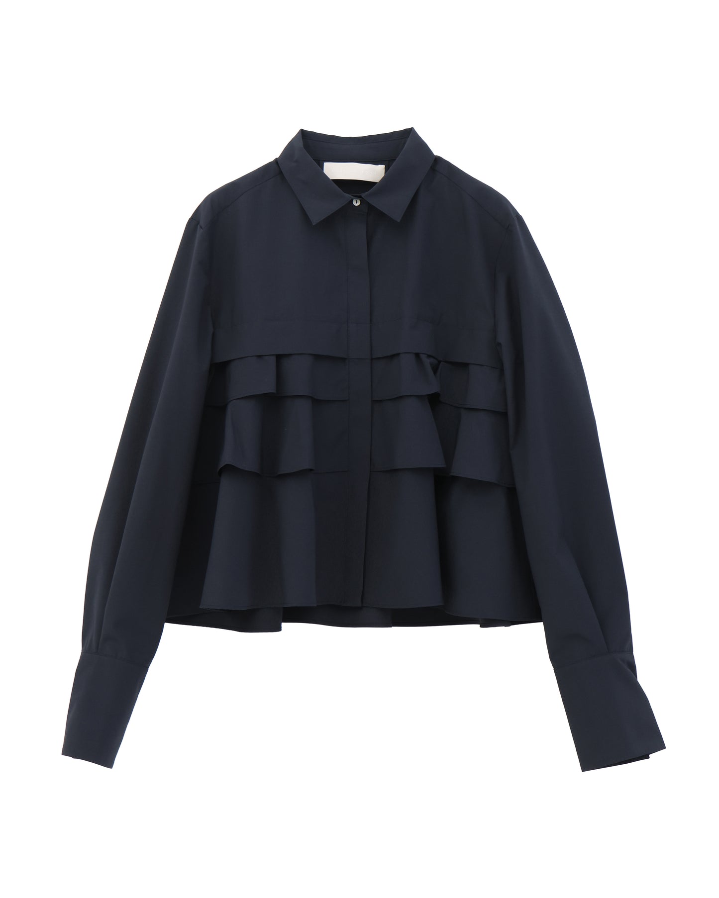 layered raffle blouse