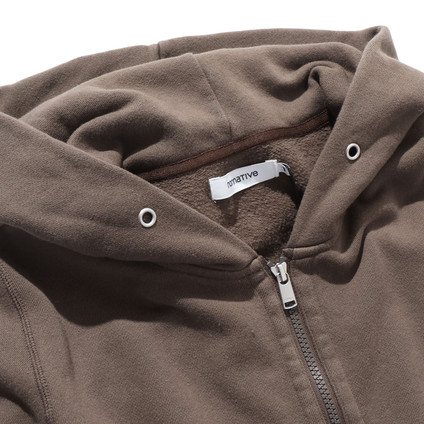 DWELLER FULL ZIP HOODY COTTON SWEAT