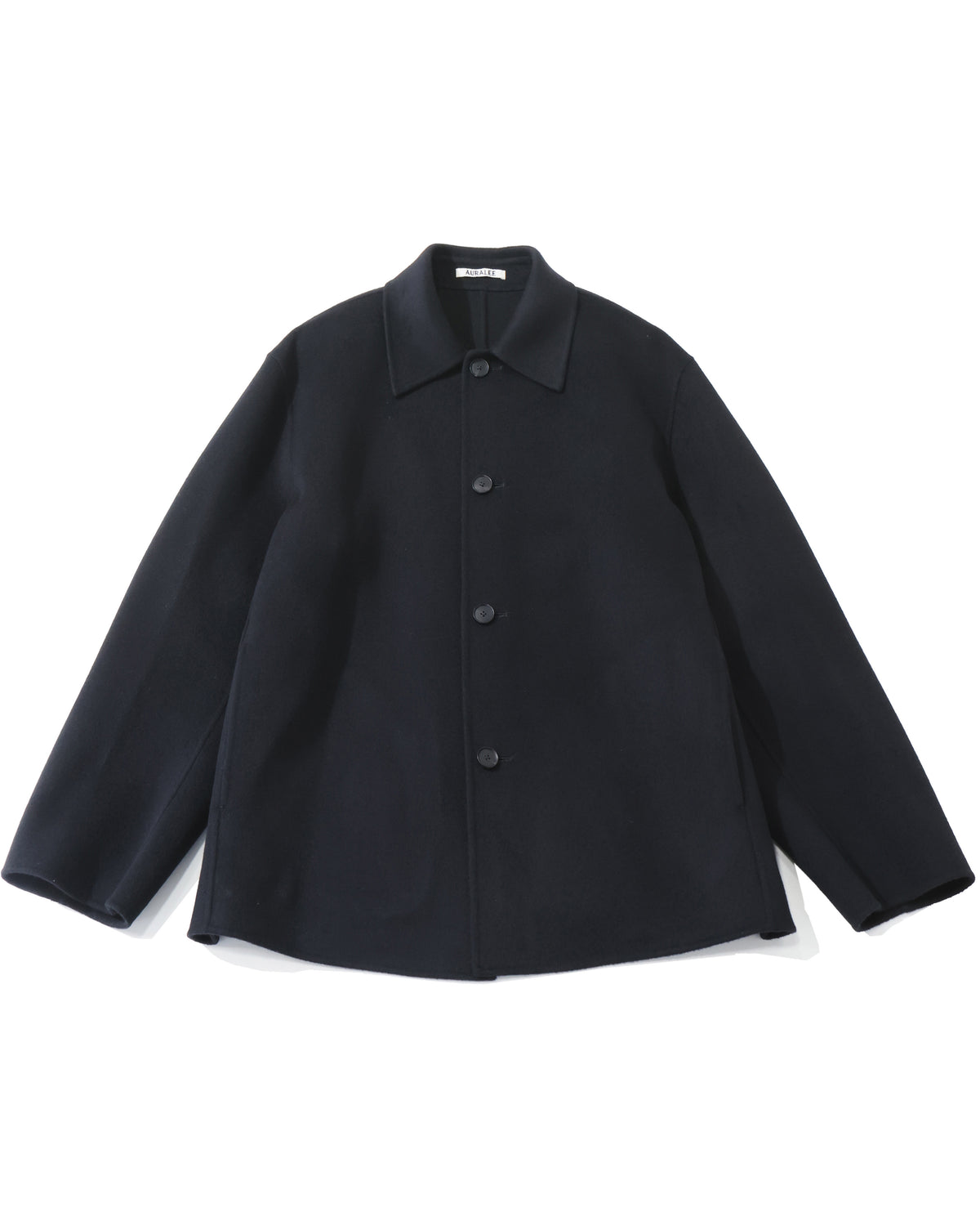 SUPER FINE WOOL MELTON HAND SEWN BLOUSON BLACK