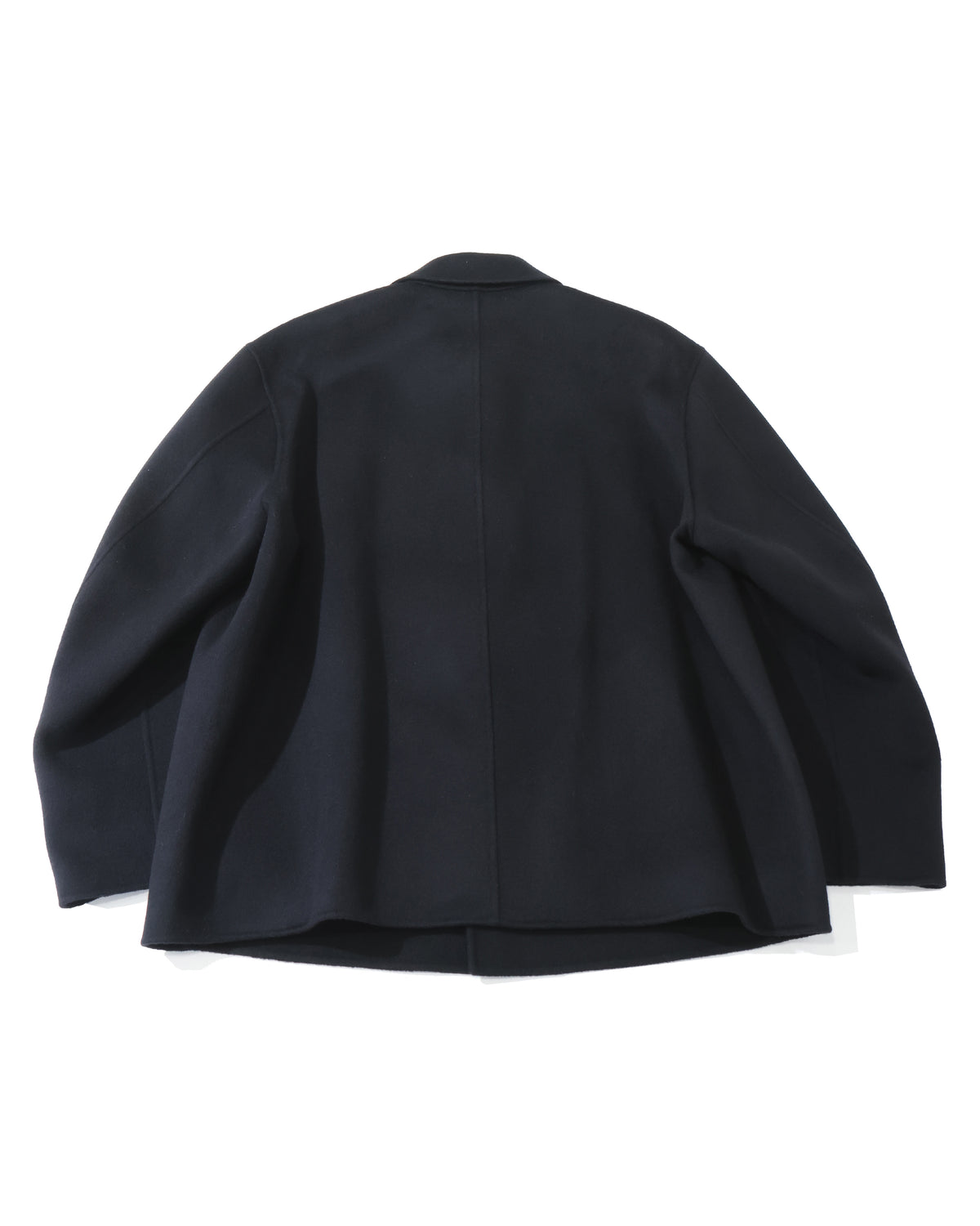 SUPER FINE WOOL MELTON HAND SEWN BLOUSON BLACK