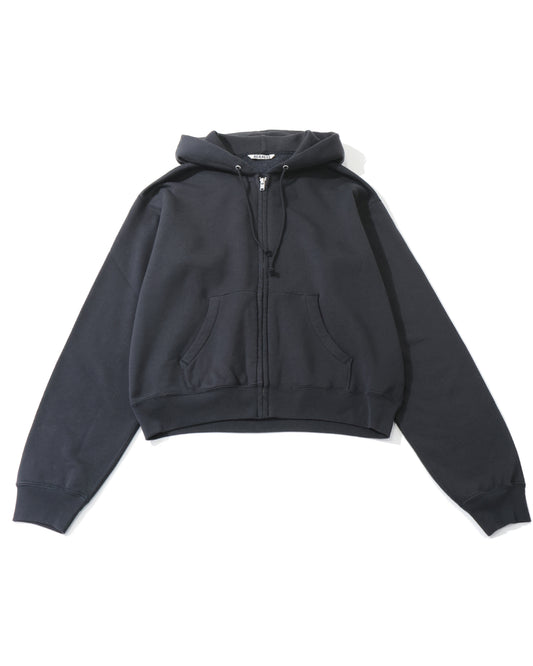 HIGH TWIST COMPACT SWEAT ZIP PARKER INK BLACK