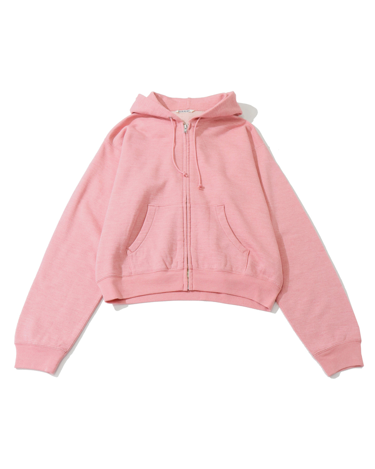 HIGH TWIST COMPACT SWEAT ZIP PARKER TOP PINK