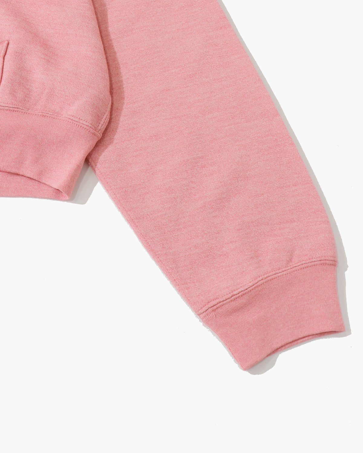 HIGH TWIST COMPACT SWEAT ZIP PARKER TOP PINK