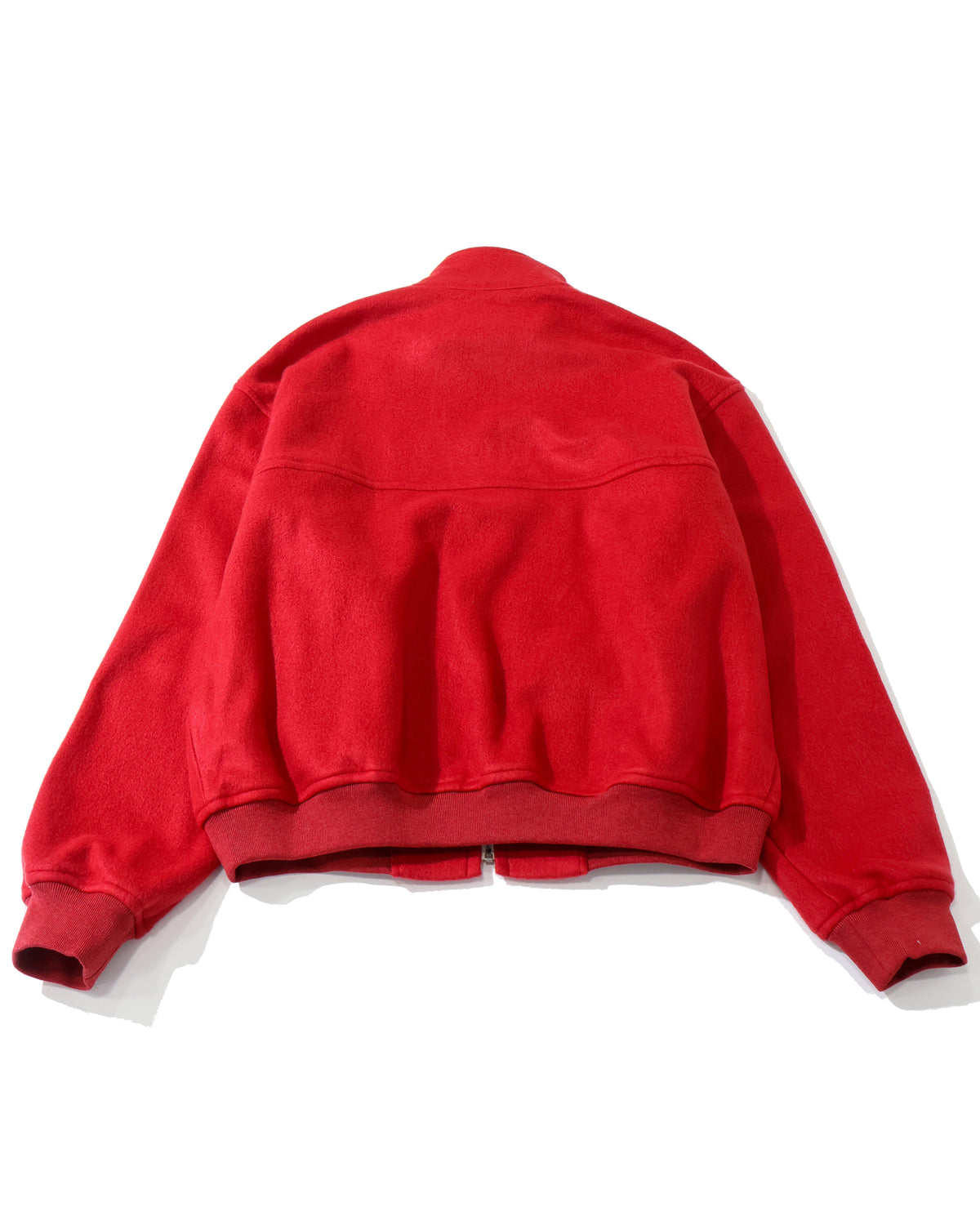 PURE SILK COMFORT FLEECE ZIP BLOUSON RED