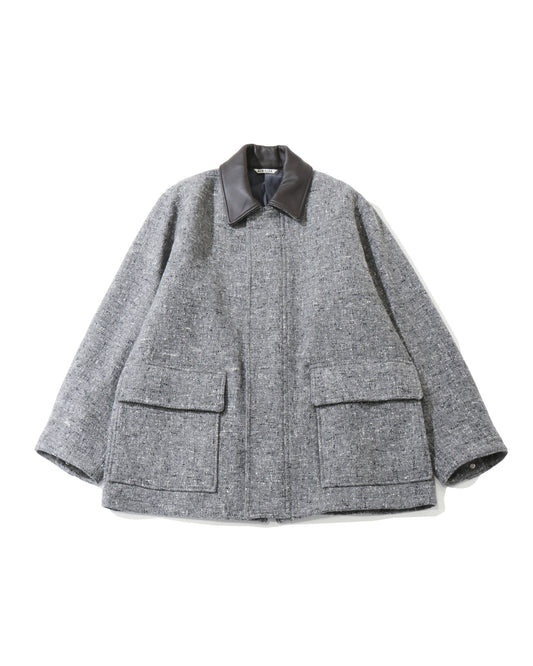 HOMESPUN TWEED ZIP BLOUSON