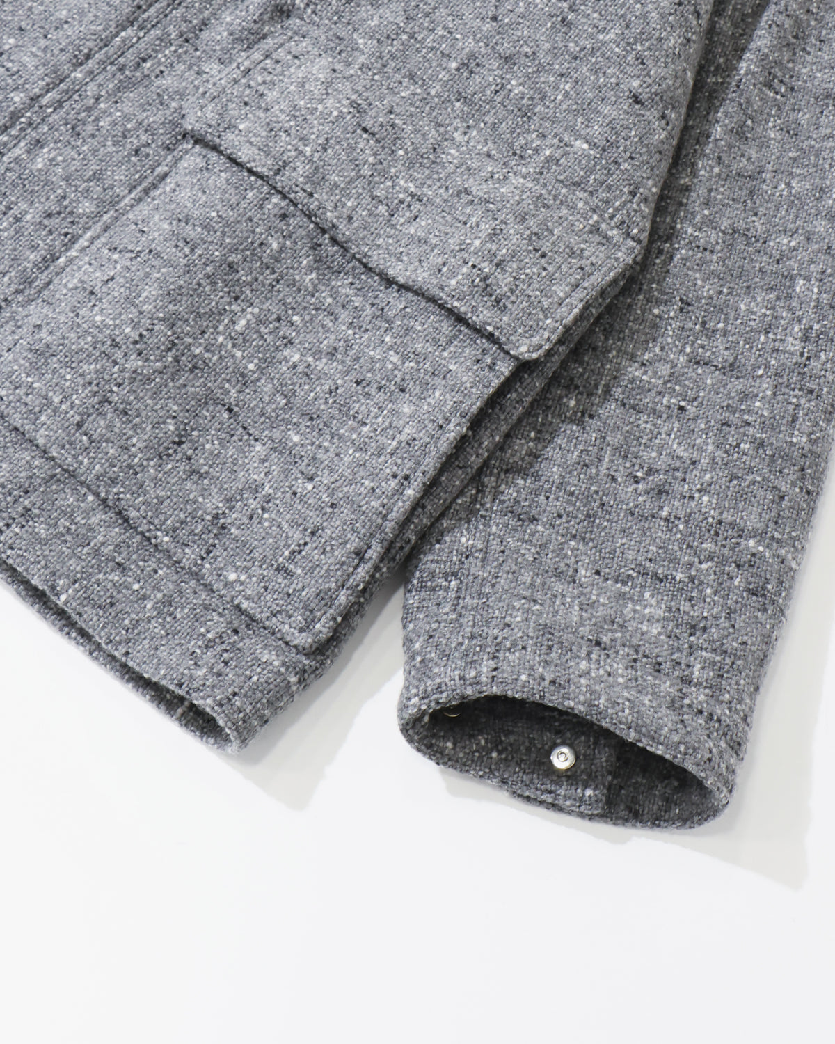 HOMESPUN TWEED ZIP BLOUSON