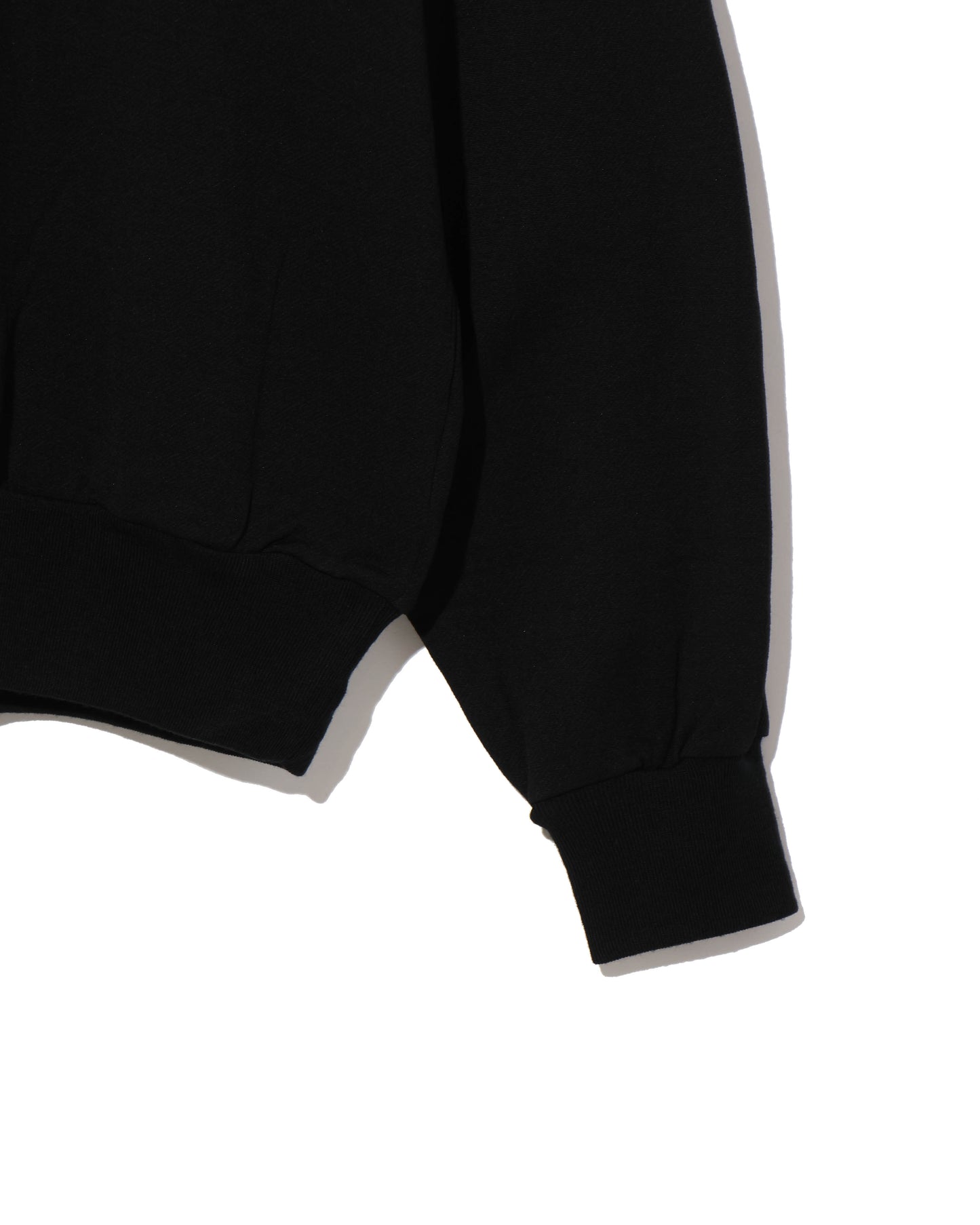 LIGHT WOOL SWEAT P/O BLACK