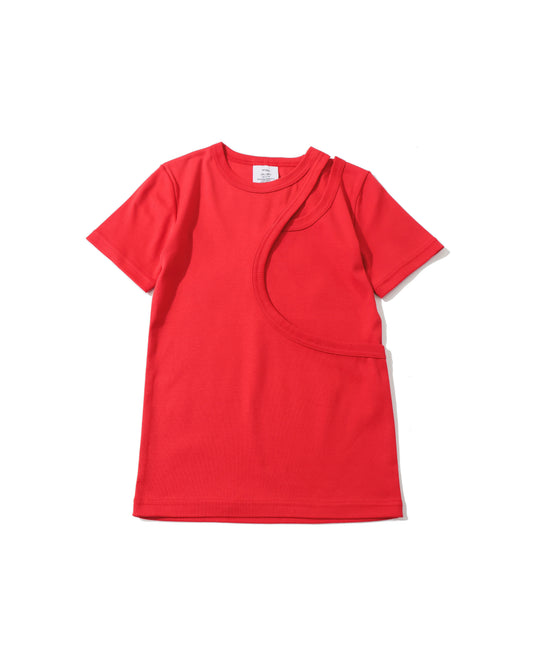 LAYERED SHORT-SLV TEE 12429