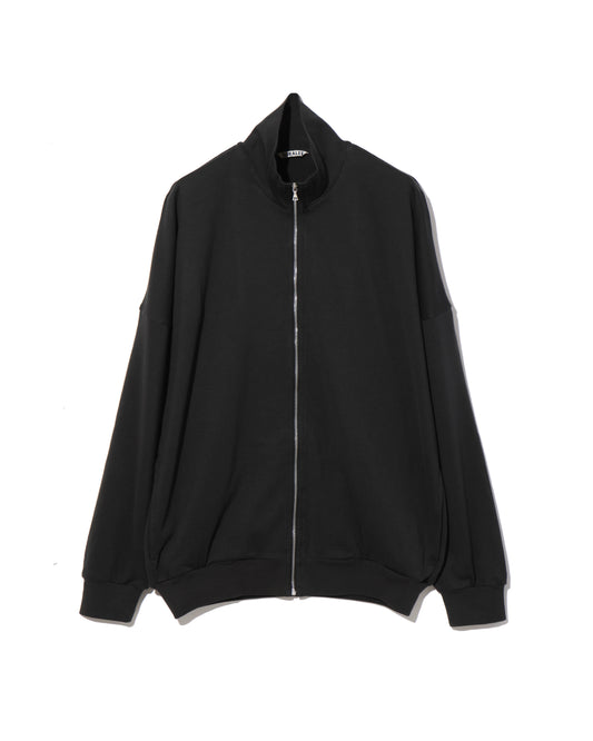 SUPER HIGH GAUGE SWEAT ZIP BLOUSON INK BLACK