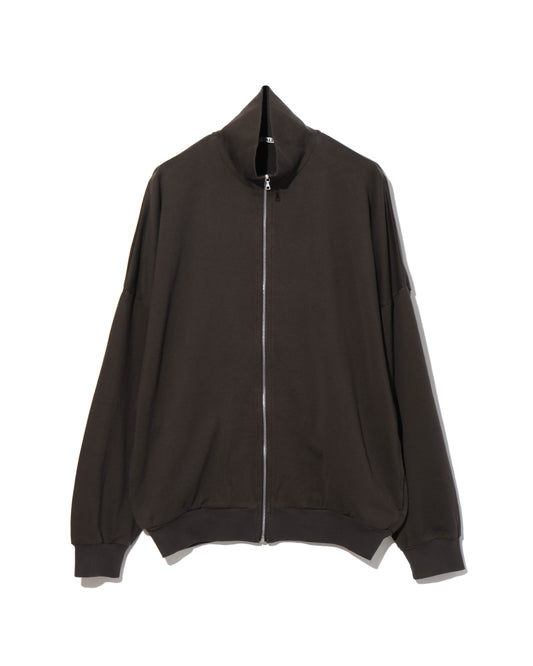 SUPER HIGH GAUGE SWEAT ZIP BLOUSON DARK BROWN