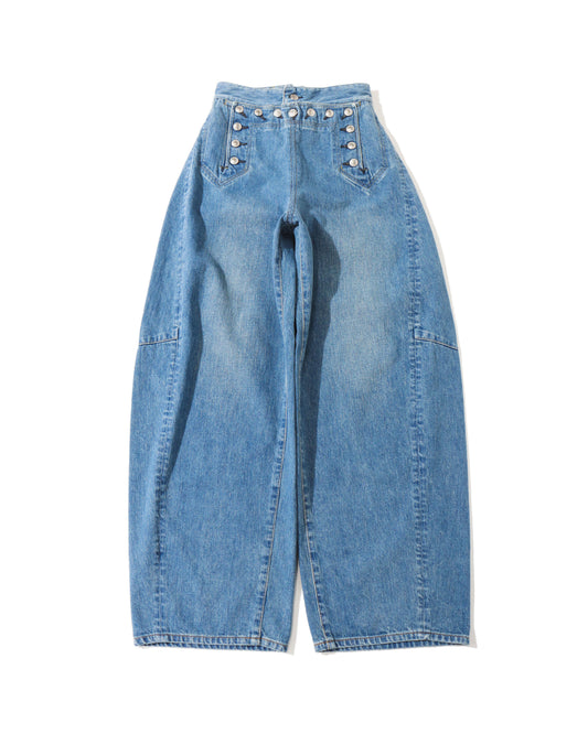 SAILOR BARREL-LEG DENIM PANTS 13386