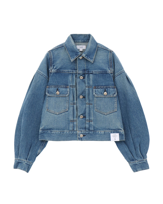 BALLOON SLEEVE DENIM JACKET/TYPE2 REGULAR FIT 17514