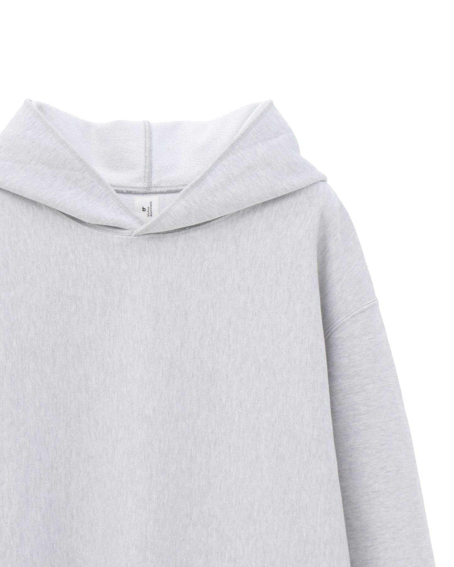 Thin-Sweat Separate-Pocket Hoodie P/O HeatherWhite