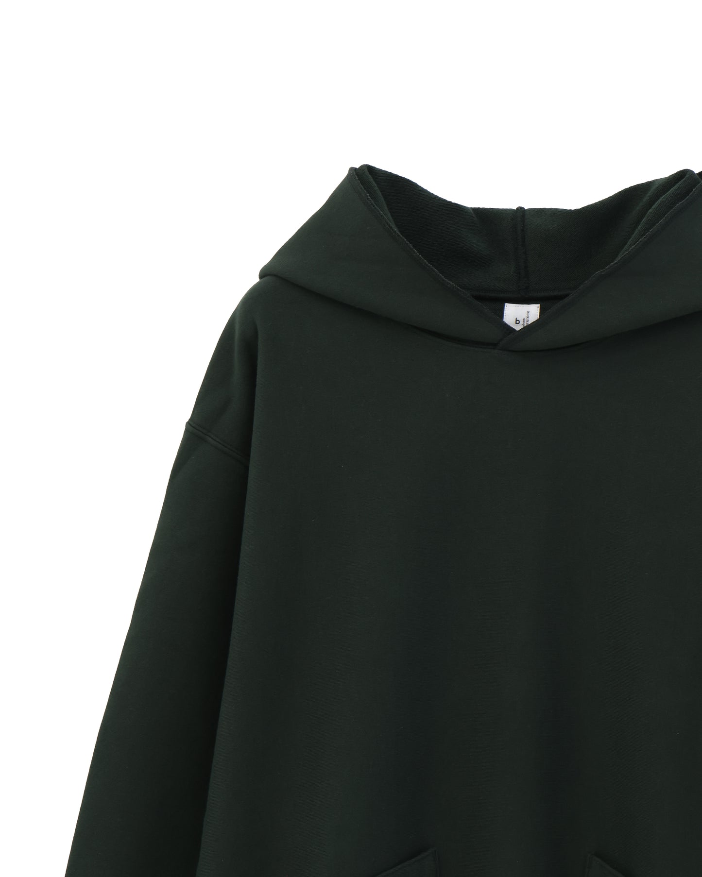 Thin-Sweat Separate-Pocket Hoodie P/O DarkGreen