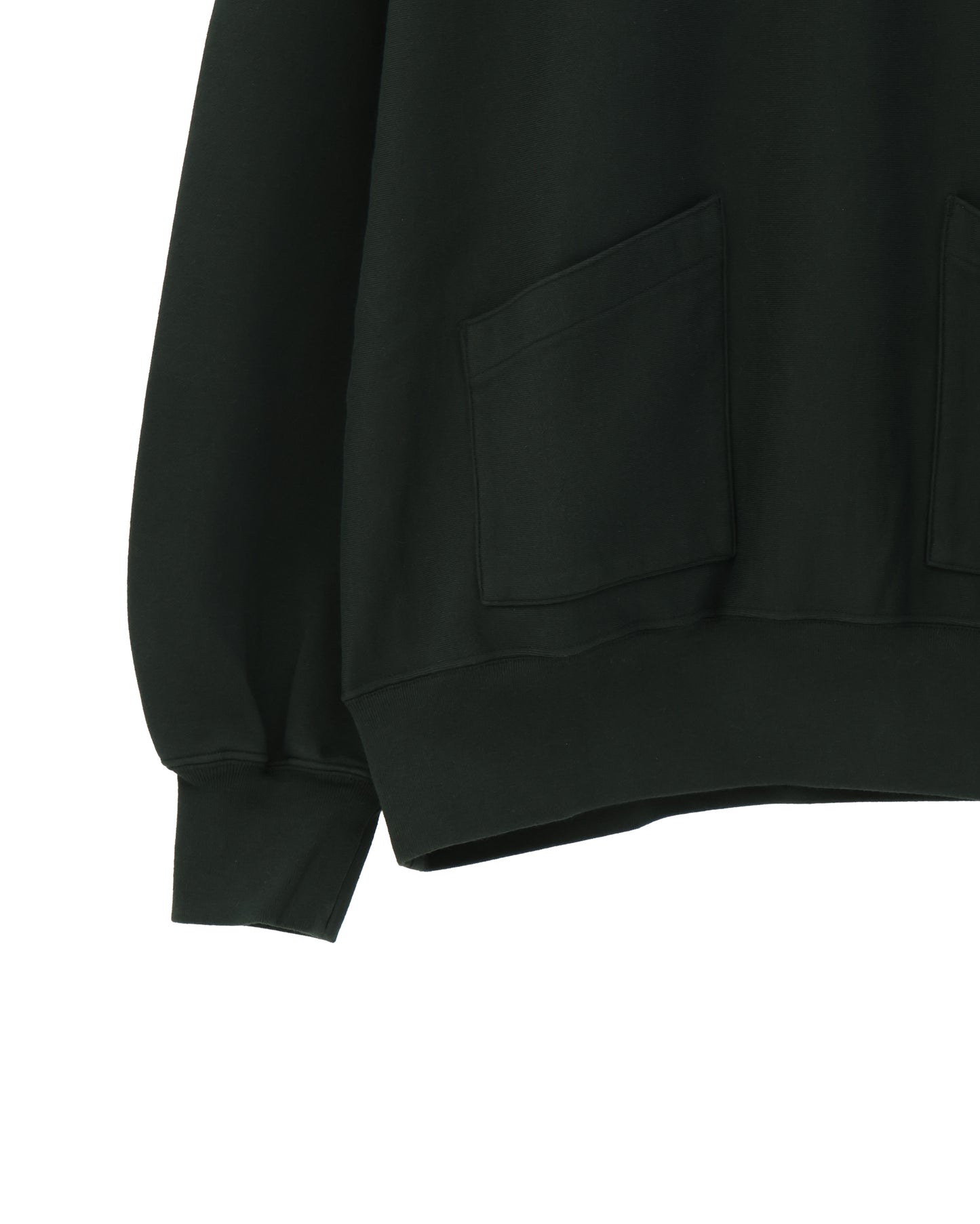 Thin-Sweat Separate-Pocket Hoodie P/O DarkGreen