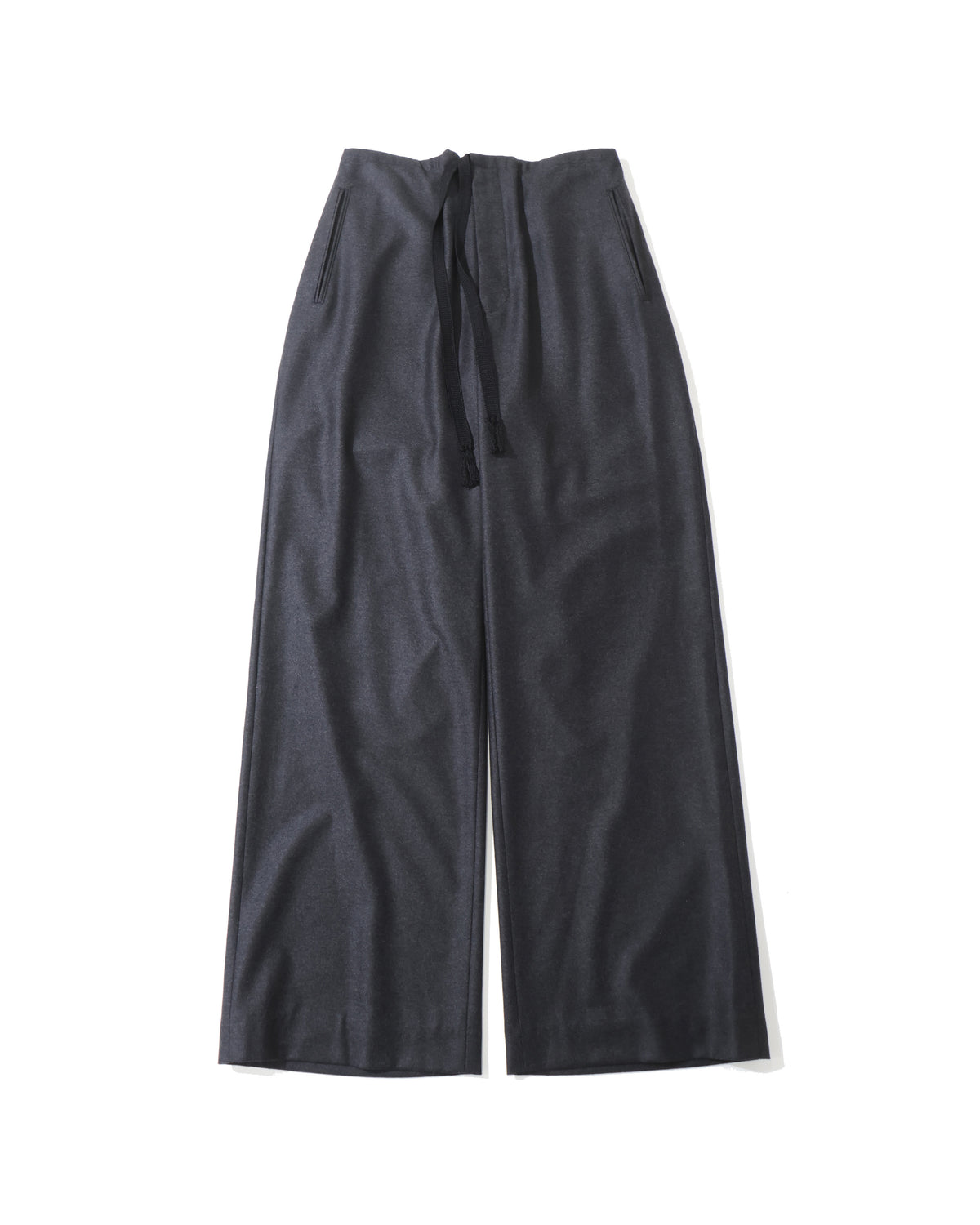 WOOL FULLING FLANNEL DRAWSTRING PANTS