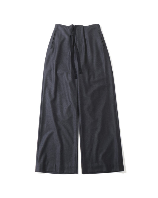 WOOL FULLING FLANNEL DRAWSTRING PANTS